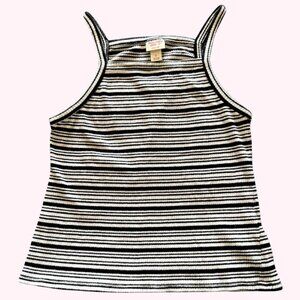 Mossimo Ribbed and Striped Square Neck Tank 🖤🤍